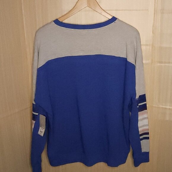 University Of Kansas Colosseum New Grey Blue Sweatshirt XXL - Picture 2 of 7